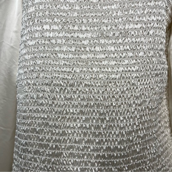 Marc New York Women Top Satin Regency Puff Sleeve Smock Victorian Edwardian - Picture 5 of 9